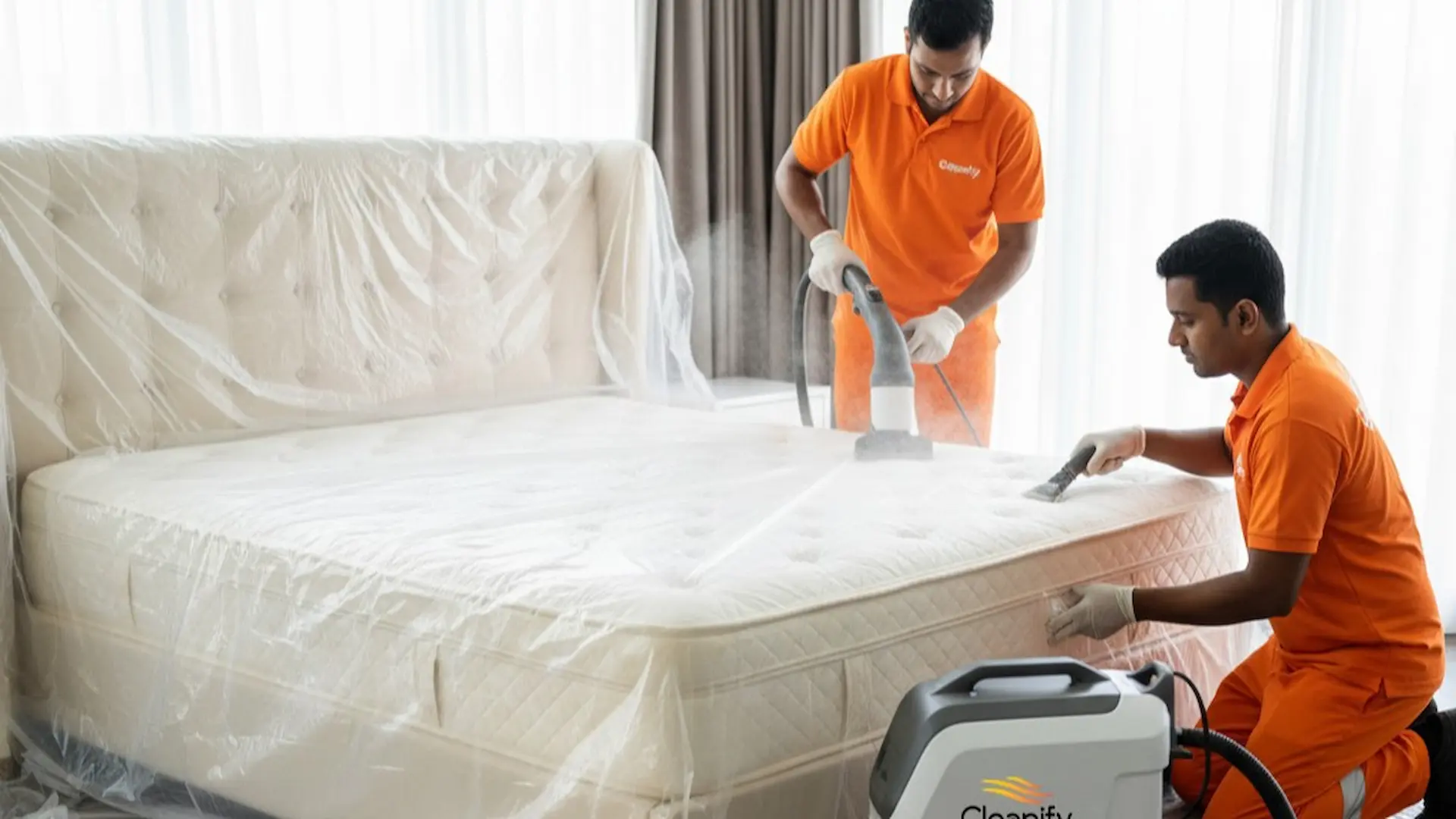 تنظيف المراتب